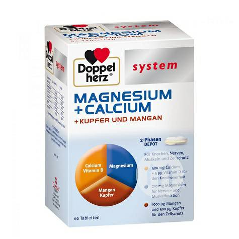 Doppelherz Jerman kalsium magnesium tembaga tablet mangan mineral komp...