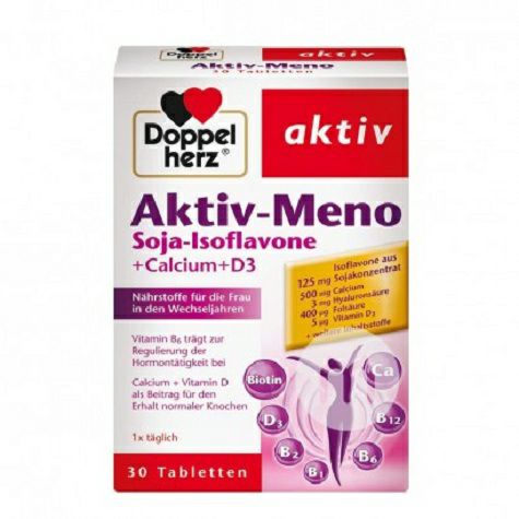 Doppelherz Kedelai Jerman Isoflavone + Kalsium + Vitamin Essence Versi...