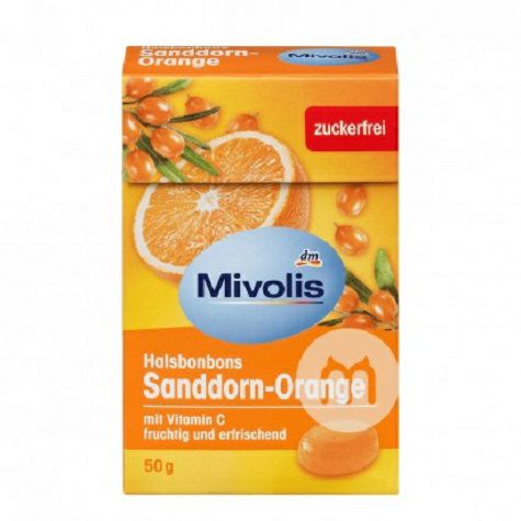 Mivolis Jerman Mivolis Sea Buckthorn Sweet Orange Lozenges * 5 Versi L...
