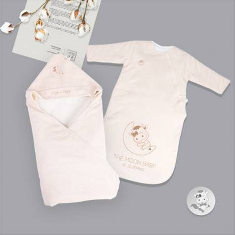 [2 pieces] Verantwortung laki-laki dan perempuan bayi katun warna orga...
