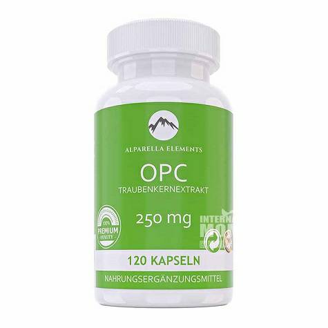 ALPARELLA ELEMENTS Kapsel ekstrak benih anggur OPC Jerman versi luar n...