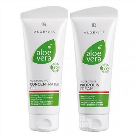 LR Jerman LR Aloe Vera Gel Konsentrat Tinggi dan Krim Pelembab Set Ver...