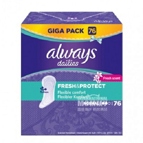 Selalu Jerman Dailies Seri Sanitary Pad Harian 2 Menetes 76 Pieces Pak...