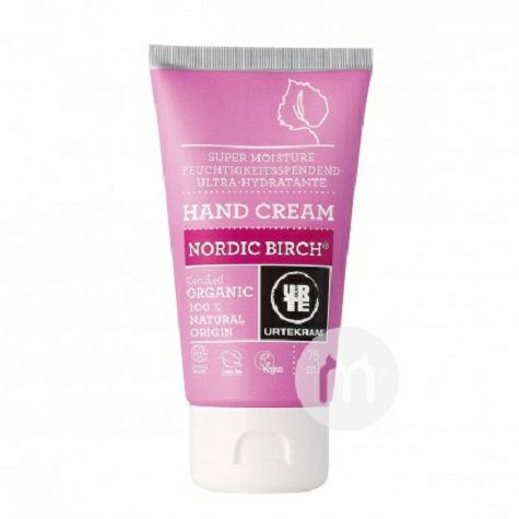 URTEKRAM Denmark Nordic Birch Organik Krim Tangan Pelembab untuk Wanit...