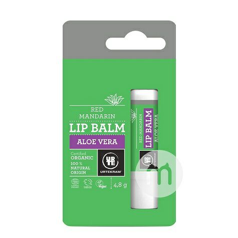 URTEKRAM Danish Aloe Organic Lip Balm Pelembab Organik untuk wanita ha...