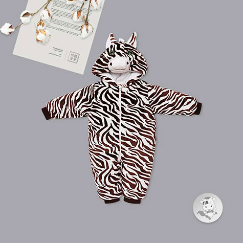 Verantwortung pria dan wanita bayi jumpsuits flanel musim dingin denga...