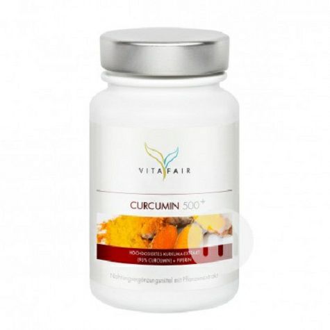 VITAFAIR Germany VITAFAIR Curcumin Capsules 90 kapsul edisi luar neger...