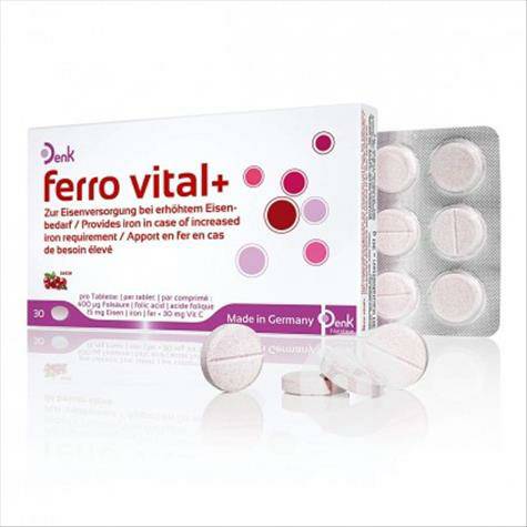 Denk Germany Denk Suplemen Olahraga Tablet Besi Versi Luar Negeri