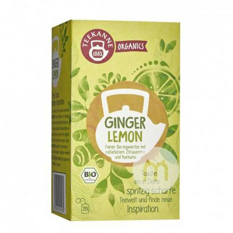TEEKANNE Jerman TEEKANNE Teh Lemon Organik Jahe Edisi Luar Negeri