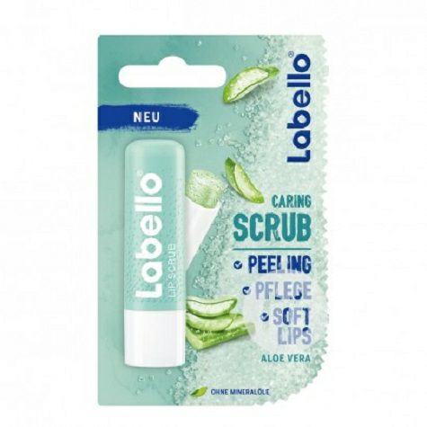 Labello Jerman Labello Aloe Vera Scrub Bibir Versi Luar Negeri