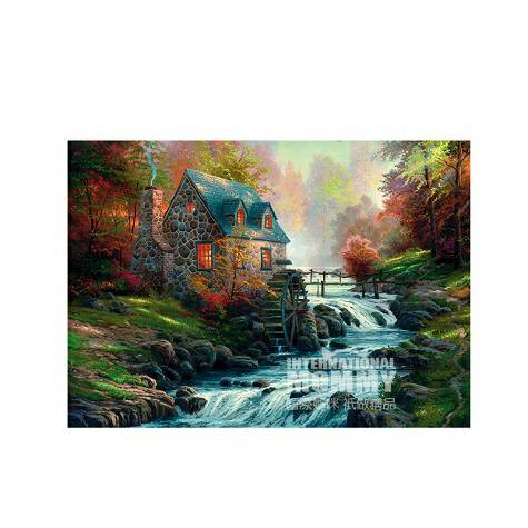 Schmidt spieleドイツシュミット小橋流水人家油絵パズル