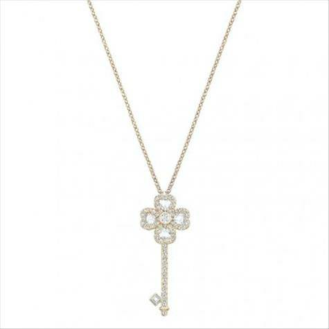SWAROVSKIオーストリアシュワロフスキーラッキークローバーキーホ...