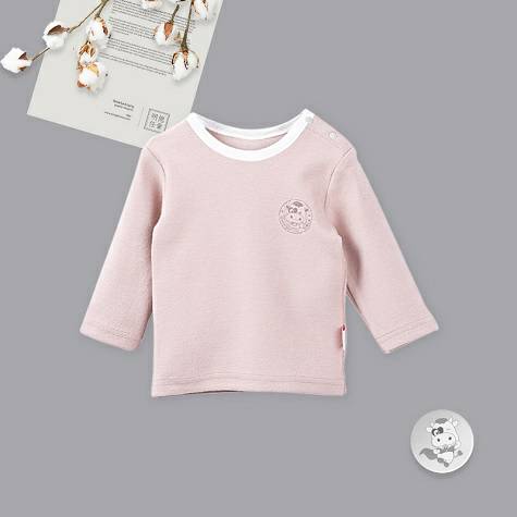 Verantwertung明徳は男女の赤ちゃんの有機綿の長袖のシャツの...