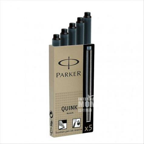 PARKERアメリカパーカーペン黒インク芯5本入り