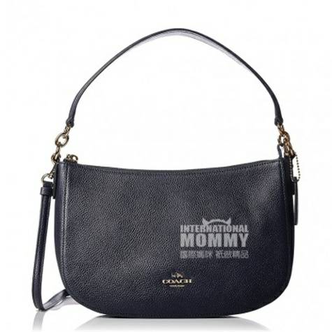 COACHアメリカコルチ真皮レディースショルダーバッグブルー