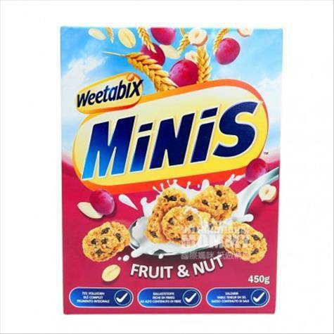 Weetabixイギリスビクトリアミニフルーツとナッツ朝食パンケーキ4...