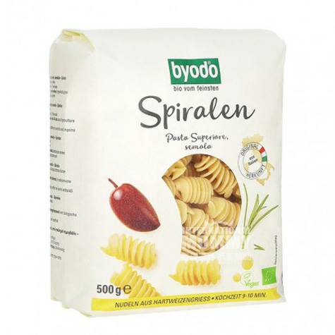 ByodoイタリアByodoオーガニックスパイラルパスタ500 g