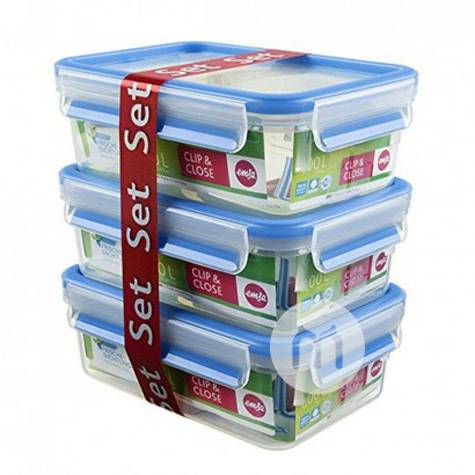 EMSAドイツ愛慕沙ブループラスチックラップ3点セット1 L