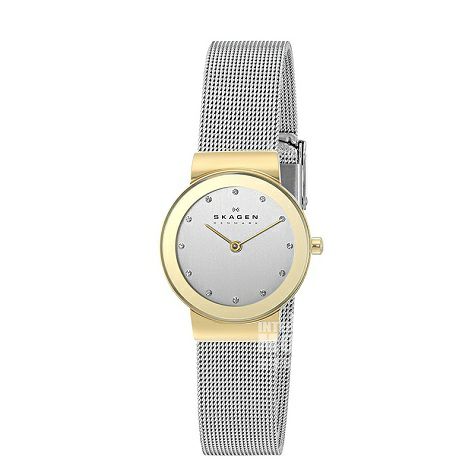 SKAGEN DENMARKデンマーク詩格恩銀色ステンレスブレスレット...