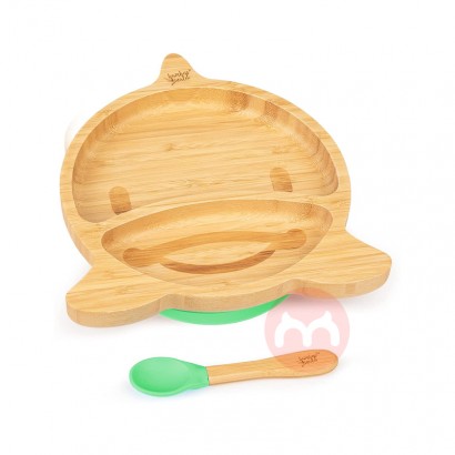 bambuswaldドイツbambuswald子供竹木食器セットグリー...