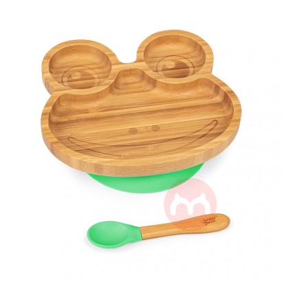 bambuswaldドイツbambuswald児童竹木食器セット緑色カ...