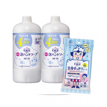 Biore日本泡手洗800 ml*2+洁净器