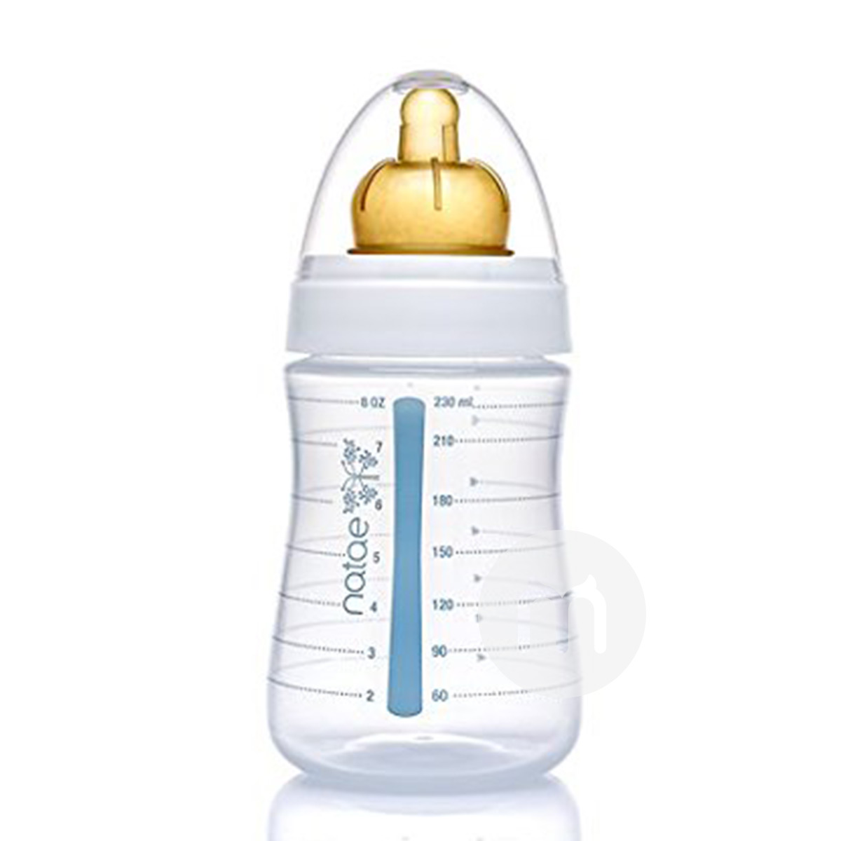 Natae 프랑스나태와이드고무고무젖꼭지 PP 우유병 230ml ...