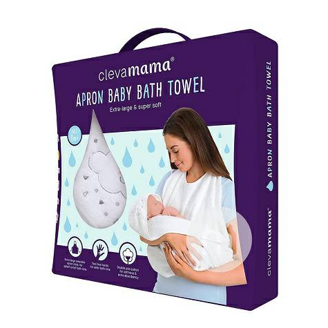 Clevamama 영국일체형미끄럼방지및대형목욕타올해외버전