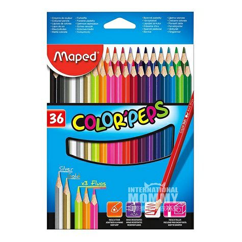 Maped 프랑스낙서자유형색연필 36 팩해외판