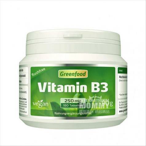 Greenfood 네덜란드비타민 B3 250mg 캡슐 180 캡...