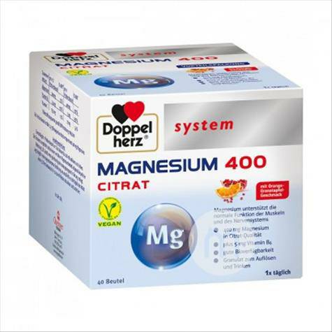 Doppelherz 독일마그네슘비타민영양입자오렌지석류맛 40 봉...